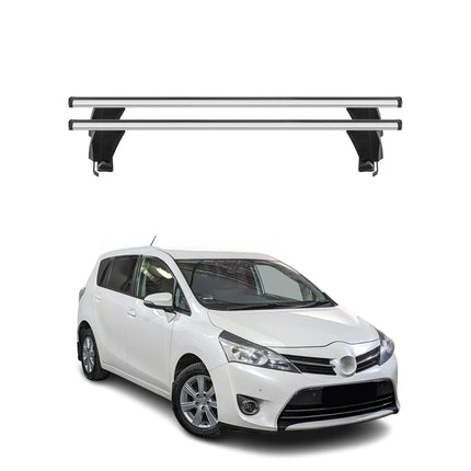 Menabo Dachträger Grundtäger für Toyota Verso 2009-2018 50kg Aluminium Silber 2x