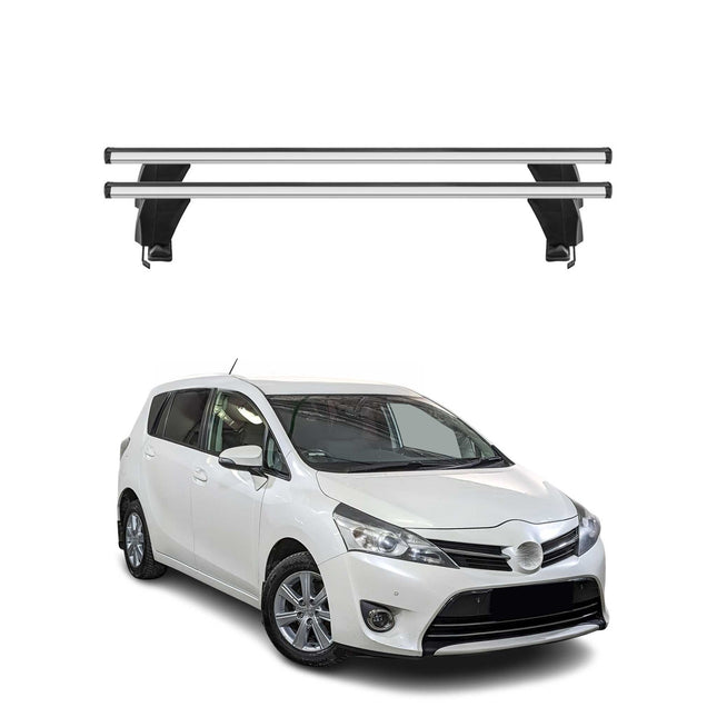 Menabo Dachträger Grundtäger für Toyota Verso 2009-2018 50kg Aluminium Silber 2x