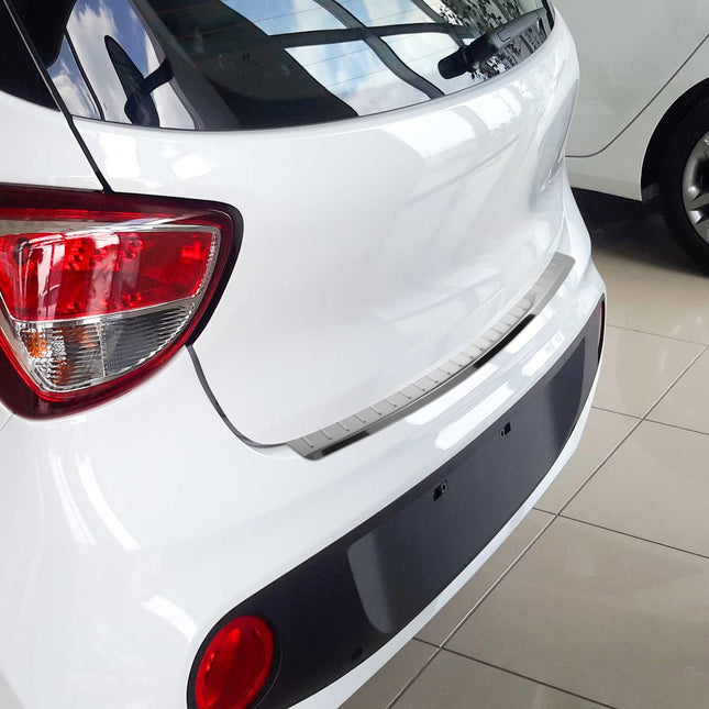 Ladekantenschutz für Hyundai i10 II Schrägheck 2017-2019 Facelift Edelstahl