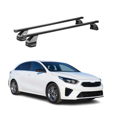 Menabo Dachträger Grundtäger für Kia Pro Ceed 2019-2026 75kg Stahl Schwarz 2 tlg