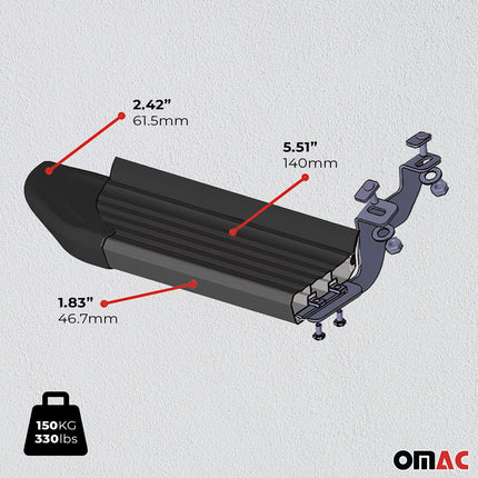 Seitenschweller Trittbretter Schweller für Citroen Jumper 2006-26 L2 Alu Schwarz