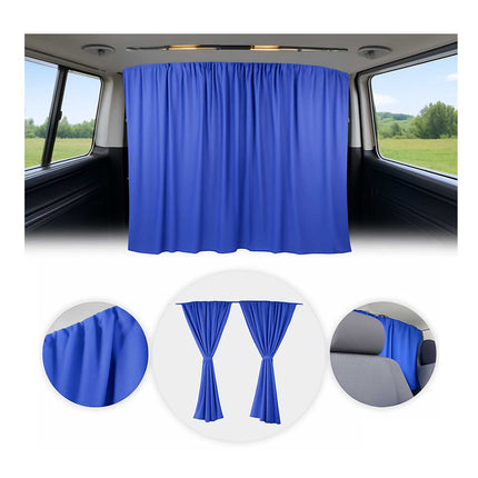 Maß Gardinen für Ford Transit H3 Fahrerhaus Abtrennung Sonnenschutz Dunkelblau