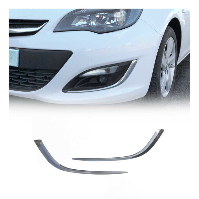 Nebelscheinwerfer Rahmen Chrom für Opel Astra J 2012-2015 Edelstahl 2x