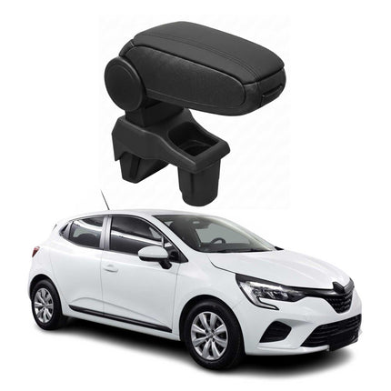Mittelarmlehne Armlehne für Renault Clio 2019-2025 PU-Leder ABS Schwarz