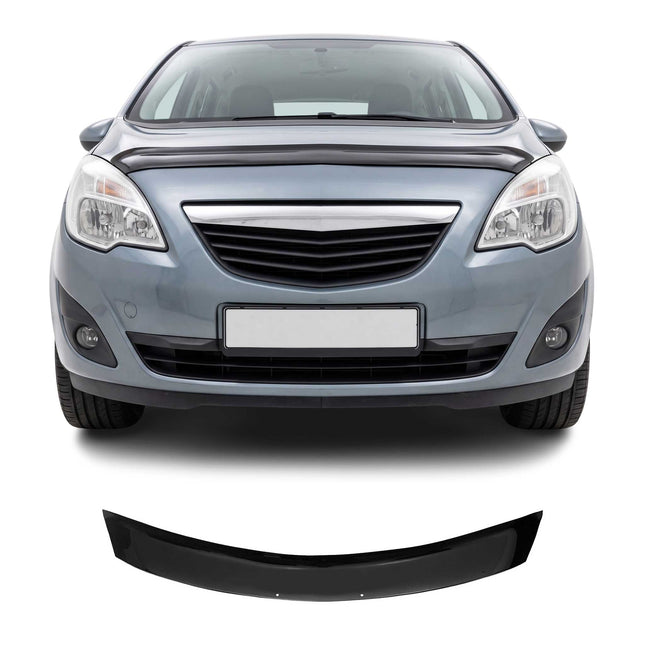 Motorhaube Deflektor Insekten Steinschlagschutz für Opel Meriva B 2010-14 Dunkel