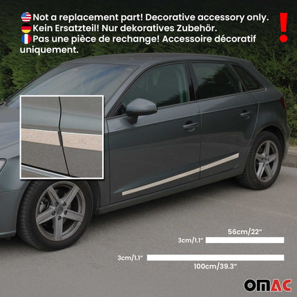 Türschutz Türleiste Seitentürleiste für Audi Q5 2008-2026 Edelstahl Chrom 4x