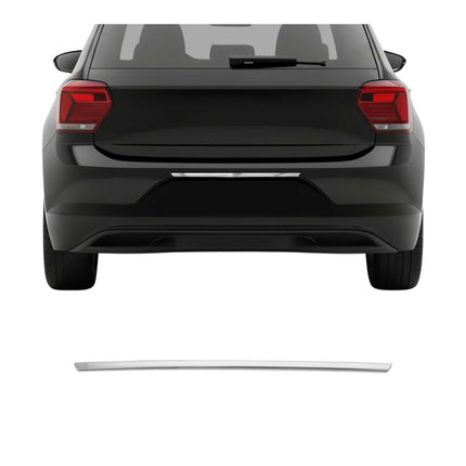 Kofferraumleiste Heckklappe Leiste für VW Polo 2017-2021 Edelstahl Chrom 1tlg