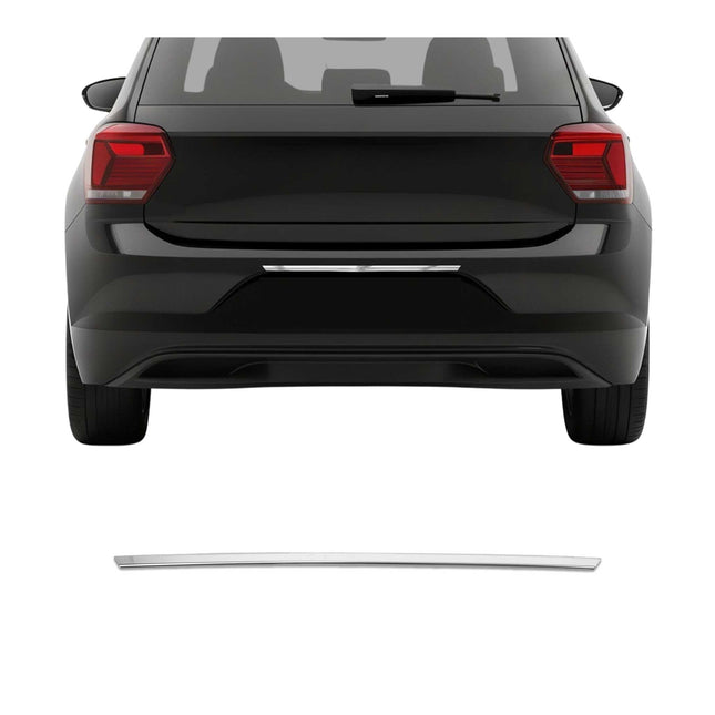 Kofferraumleiste Heckklappe Leiste für VW Polo 2017-2021 Edelstahl Chrom 1tlg