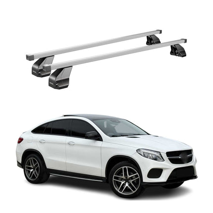 Menabo Dachträger Grundtäger für Mercedes GLE C292 2015-2019 75kg Stahl Grau 2x
