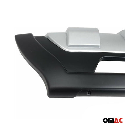 Heckdiffusor Stoßstange Heckansatz für Hyundai ix35 2010-2012 Silber Schwarz 2x