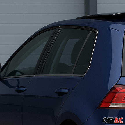 Fensterleisten Zierleisten für VW Golf 2012-2019 Edelstahl Dunkel 4tlg