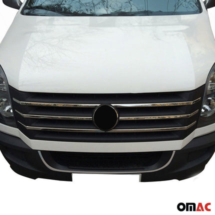 Kühlergrill Leisten Grillleisten für VW Crafter 2012-2017 Edelstahl Chrom 6tlg