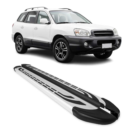 Trittbretter Seitenschweller Seitenbretter für Hyundai Santa Fe 2000-2006 Alu
