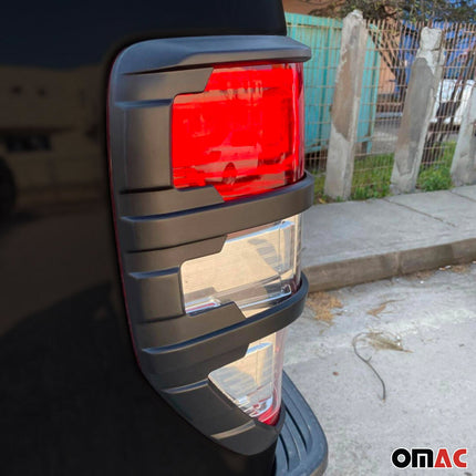 Rücklicht Leisten Heckleuchte für Ford Ranger 2011-2024 Chrom ABS Dunkel 2tlg