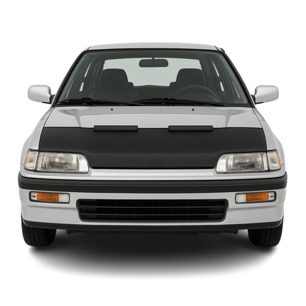 Haubenbra Steinschlagschutz Bonnet Bra für Honda Civic 1987-1993 Schwarz Halb