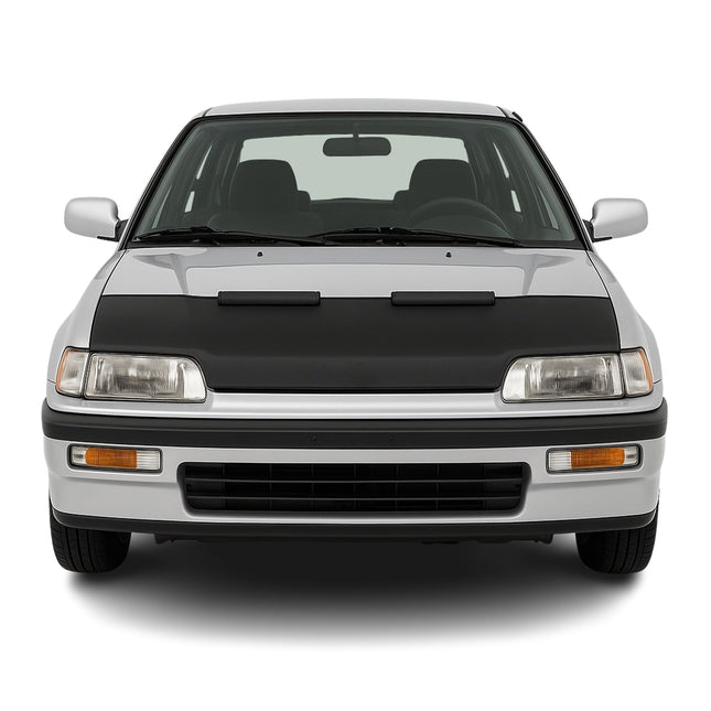 Haubenbra Steinschlagschutz Bonnet Bra für Honda Civic 1987-1993 Schwarz Halb