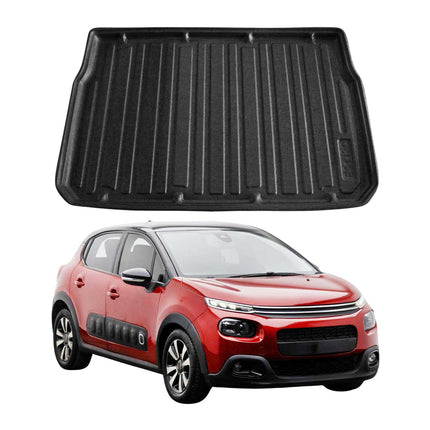 Kofferraumwanne Laderaumwanne für Citroen C3 2016-2024 Schrägheck 5tür Gummi TPE