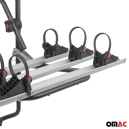 Menabo Fahrradträger 3 Fahrräder für Opel Corsa 2000-2026 Alu Schwarz Silber