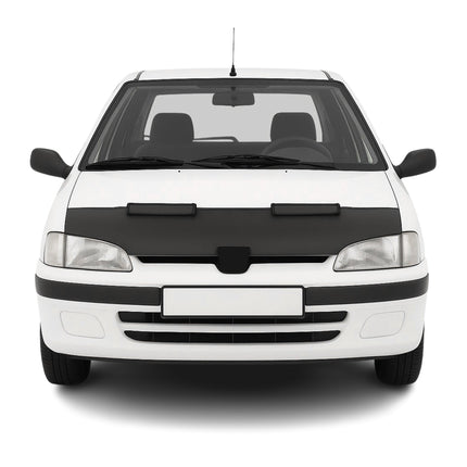 Haubenbra Steinschlagschutz Bonnet Bra für Peugeot 106 1992-2002 Schwarz Halb