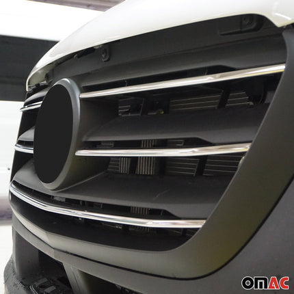 Kühlergrill Leiste Grillleisten für Mercedes Sprinter 907 910 2018-2026 Chrom
