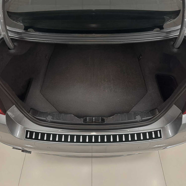 Ladekantenschutz Stoßstange für BMW 5er G30 Limo 2016-2023 Chrom carbon foliert