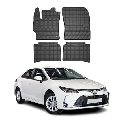 OMAC Gummi Fußmatten für Toyota Corolla 2019-2026 Automatten Schwarz 4x