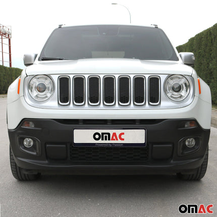 Nebelscheinwerfer Rahmen Umrandung für Jeep Renegade 2014-2019 Kohlefaser Carbon