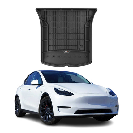 OMAC Gummi Kofferraumwanne für Tesla Model Y 2020-2026 Hinten Oben Schwarz TPE