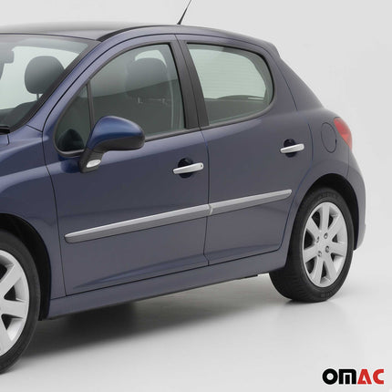 Chrom Türgriff Blende für Peugeot 207 2006-2015 4Tür Edelstahl Matt 8tlg