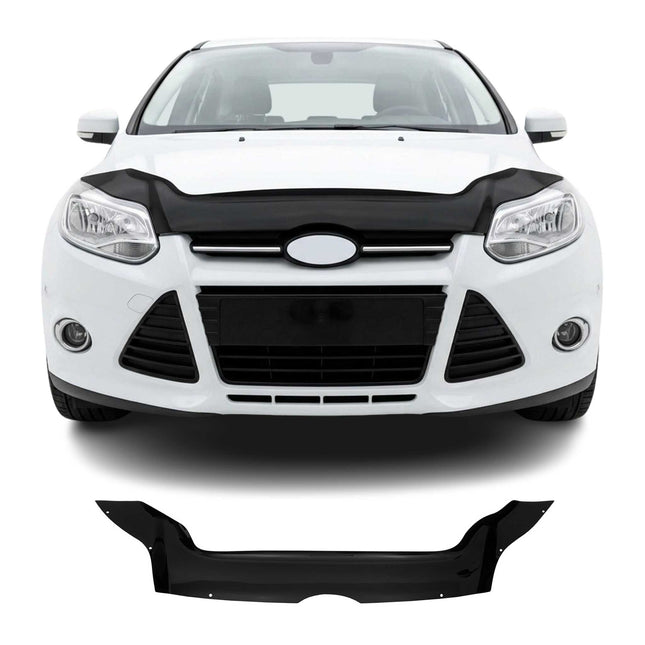 Motorhaube Deflektor Steinschlagschutz für Ford Focus 2010-2015 Schwarz
