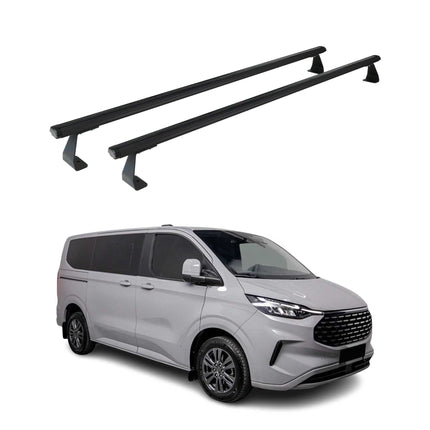 Dachträger für Ford Transit Custom / Tourneo Custom 2023-2026 75kg Schwarz 2tlg