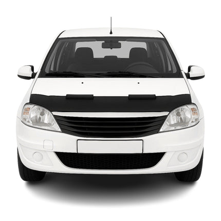 Haubenbra Steinschlagschutz Bonnet Bra für Dacia Logan 2005-2012 Schwarz Halb