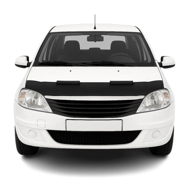 Haubenbra Steinschlagschutz Bonnet Bra für Dacia Logan 2005-2012 Schwarz Halb
