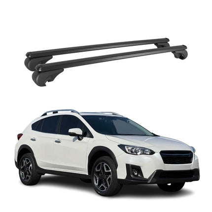 Dachträger für Subaru XV 2017-2023 Gepäckträger Grundträger Aluminium Schwarz 2x