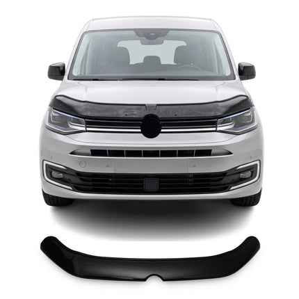 Motorhaube Deflektor Insekten Steinschlagschutz für VW Caddy 2020-2026 Dunkel