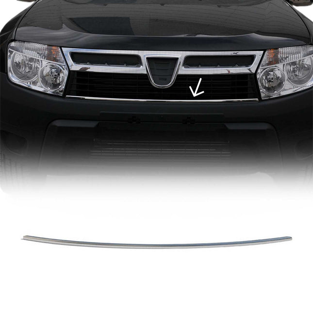 Kühlergrill Leisten Grillleisten für Dacia Duster 2010-2012 Edelstahl Chrom