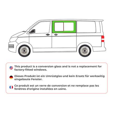 Seitenfenster Schiebefenster für VW T5 2003-2015 Links Auto Schiebetür L1 L2