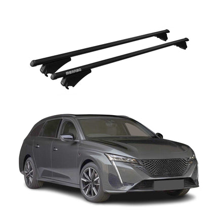 Menabo Dachträger Grundtäger für Peugeot 308 Kombi 2013-2026 75kg Alu Schwarz 2x