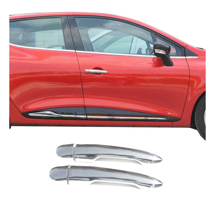 Chrom Türgriff Blende für Renault Clio 2012-2019 2-Tür Edelstahl 4tlg