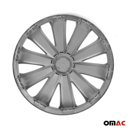 4x Radkappen Radblenden Radzierblenden für Auto KFZ PKW 16" Zoll ABS Silber