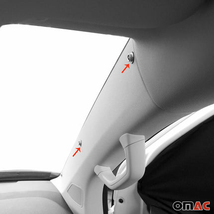 Frontscheibe Gardinen Maß Vorhänge für Citroen Jumper 2006-2026 Schwarz 3tlg