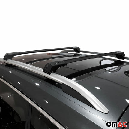 Dachträger Grundtäger für Land Rover Freelander I 1998-2006 75kg Schwarz Alu 2x