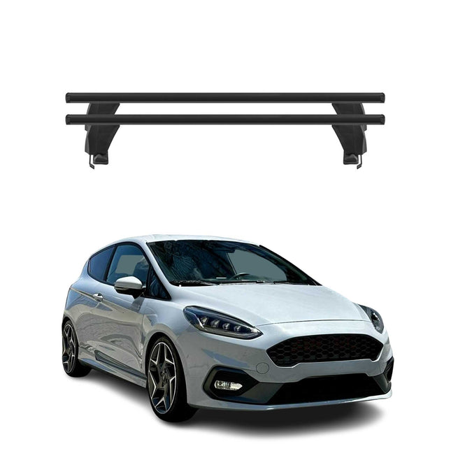 Menabo Dachträger Grundtäger für Ford Fiesta ST-Line 2018-2023 50kg Alu Schwarz