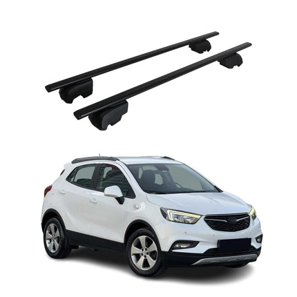 Dachträger Grundtäger für Opel Mokka \ Mokka X 2012-2019 75kg Metall Schwarz 2x