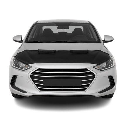 Haubenbra Steinschlagschutz für Hyundai Elantra AD 2015-2020 Schwarz Halb
