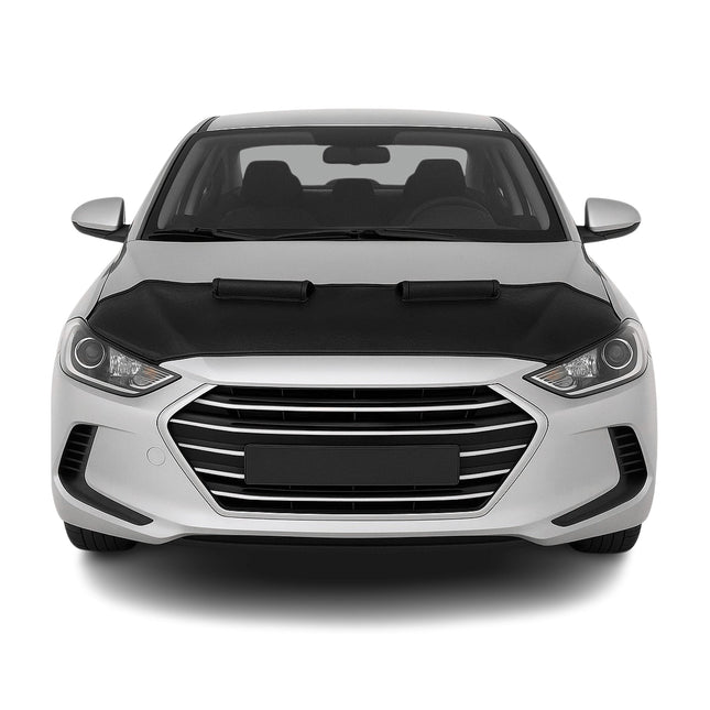 Haubenbra Steinschlagschutz für Hyundai Elantra AD 2015-2020 Schwarz Halb
