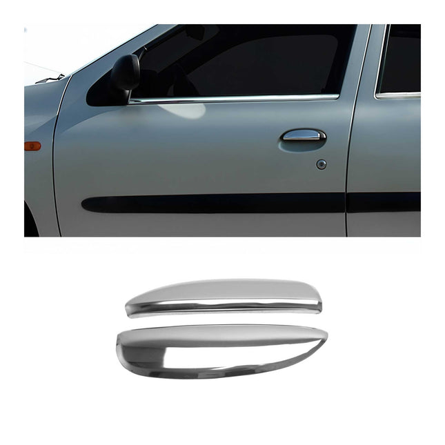 Chrom Türgriff Blende für Renault Clio 1998-2005 2-Tür Edelstahl 2tlg