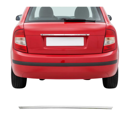 Kofferraumleiste Heckklappe Leisten für Skoda Fabia 2000-2007 Edelstahl Chrom