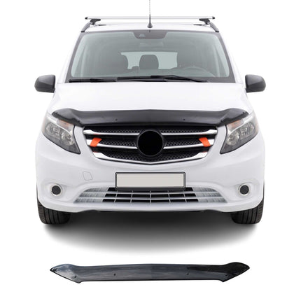 Motorhaube Deflektor Insektenschutz für Mercedes Vito W447 2014-2026 Dunkel