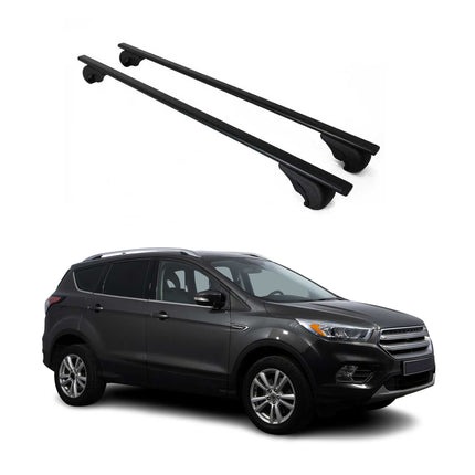 Dachträger Grundtäger für Ford Kuga II Titanium 2012-2019 75kg Metall Schwarz